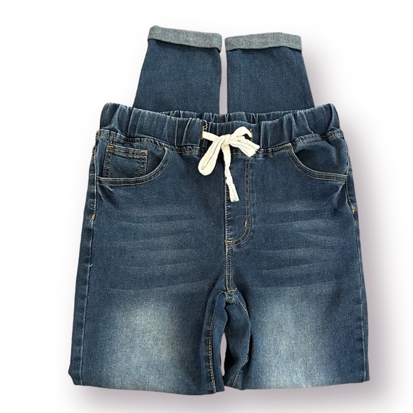 Denim High Waisted Denim Jogger Jeans - Picture 2 of 9